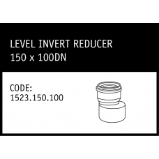 Marley Rubber Ring Joint Level Invert Reducer 150 x 100DN - 1523.150.100